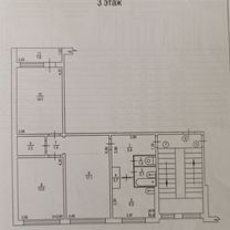 3-к. квартира, 64 м², 3/5 эт.