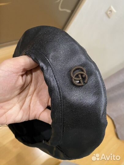 Кожаный берет