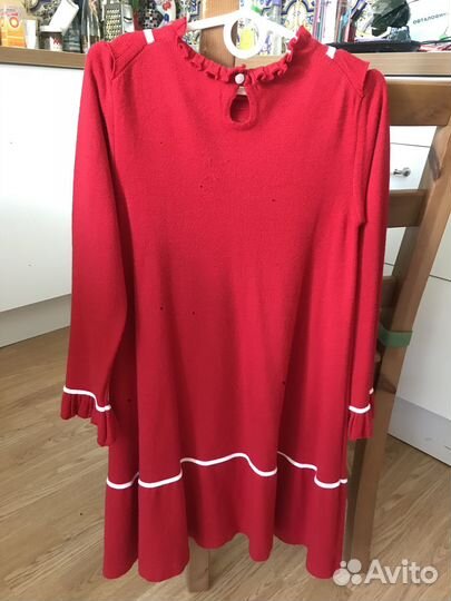 Платье для девочки нарядное трикотажное 122-128