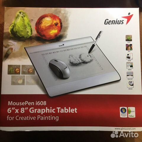 Графический планшет (для рисования) Genius i608