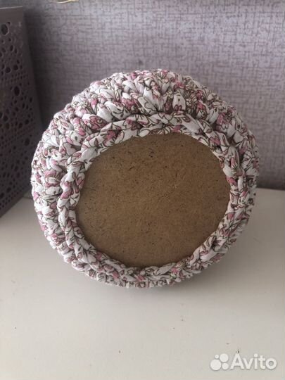 Вязанная корзинка