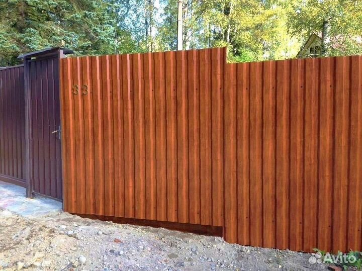 Забор из профнастила