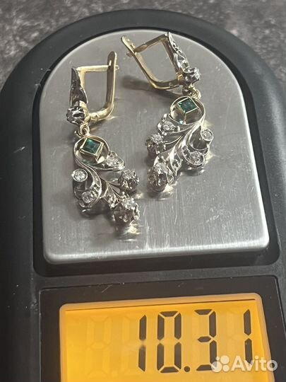 Старозаводские бриллиантовые серьги СССР