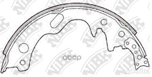 Колодки тормозные барабанные задние NiBK FN1163