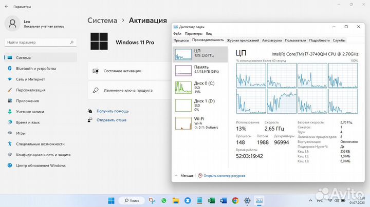 Ноутбук HP envy M6 15.6
