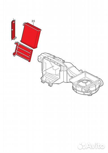 Радиатор печки Skoda Octavia A7 2014-2020 cwva 1.6