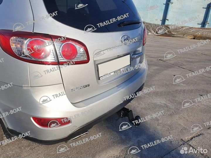 Фаркоп на Hyundai Santa Fe (II) 2006-2012, под квадрат, 50591