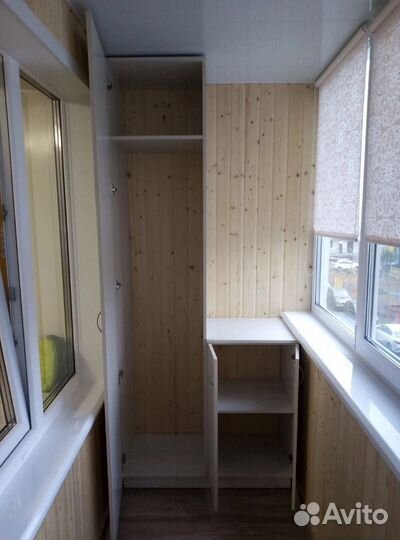 Отделка балкона внутри