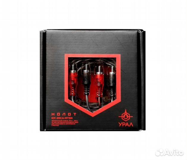 Ural KM 4RCA-MT5M межблочный кабель 4RCA/5M