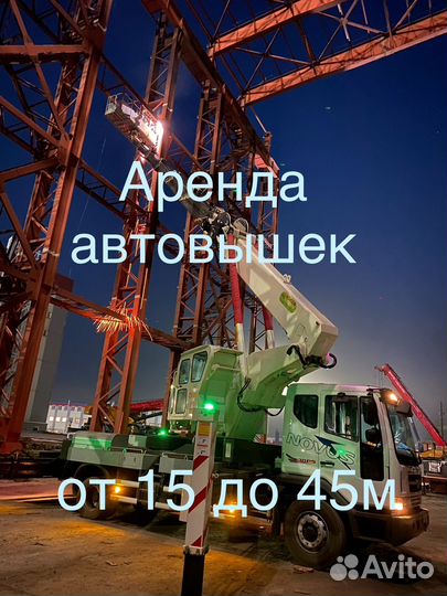 Аренда и услуги автовышки, 200 кг, 45 м