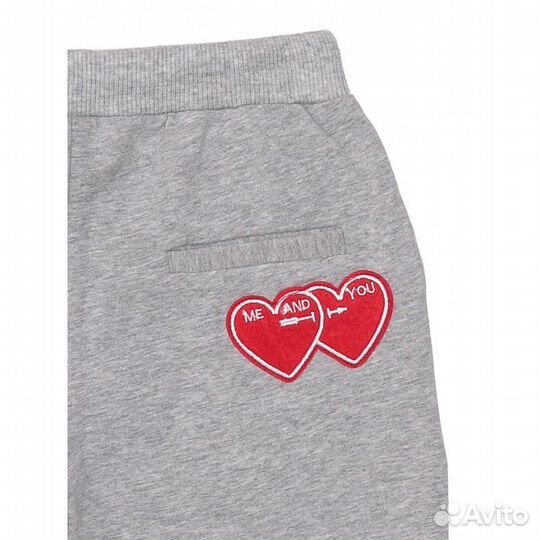 SHE.VER Штаны серые спортивные с нашивками