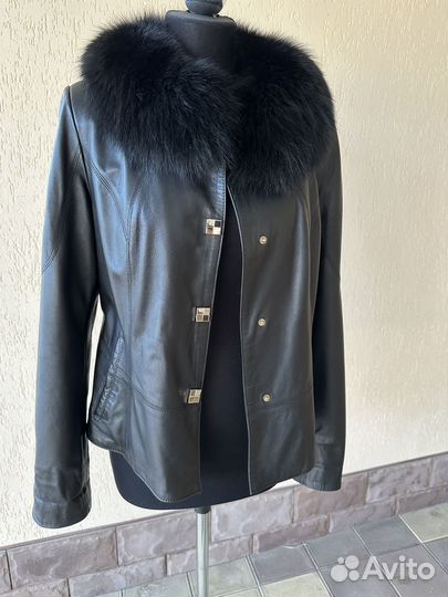 Куртка кожаная женская