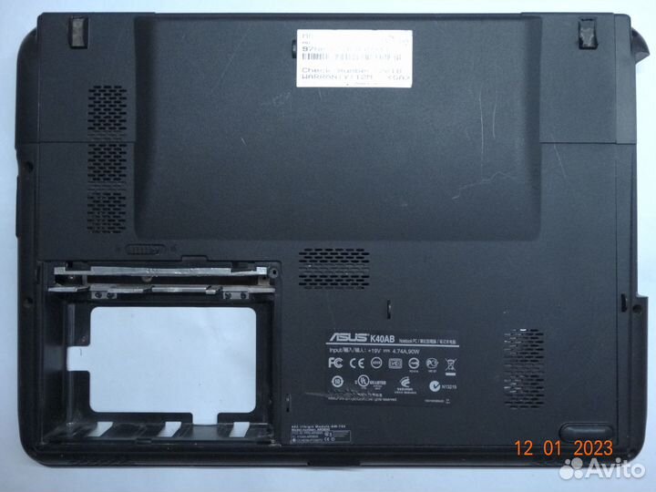 Нижняя часть корпуса Asus K40