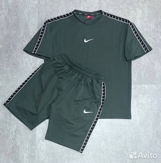 Костюм футболка шорты Nike оверсайз унисекс летний