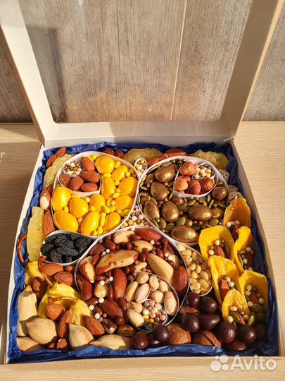 Подарок на 1 сентября/ореховый бокс/съедобный