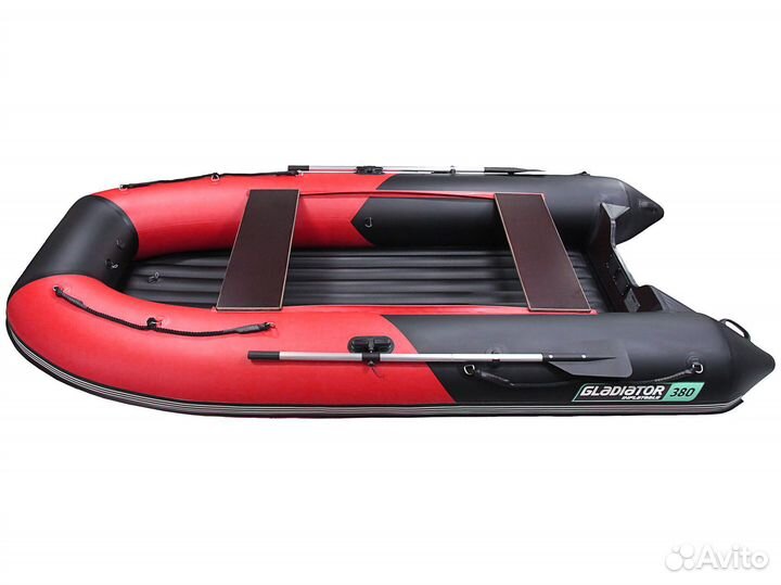 Надувная лодка gladiator B330 красно-черный