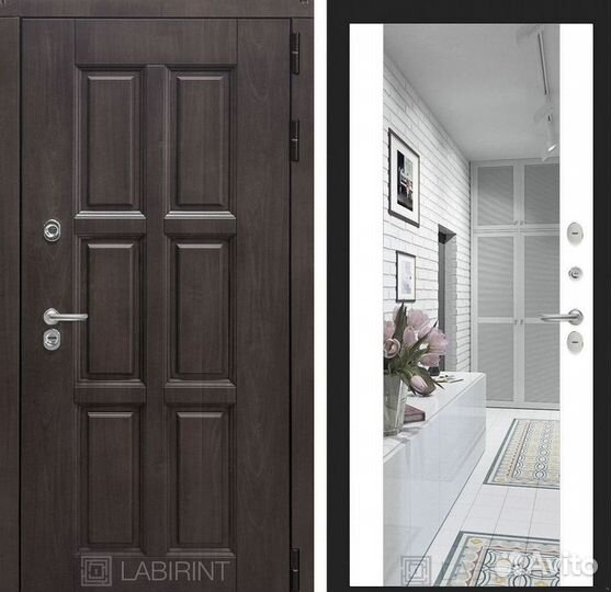 Дверь входная коричневая с термо-разрывом