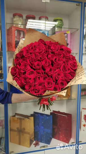 Розы 51 штука 60 см