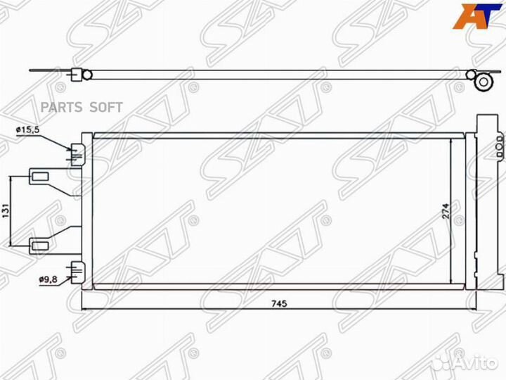 Радиатор кондиционера Ситроен Джампер 06