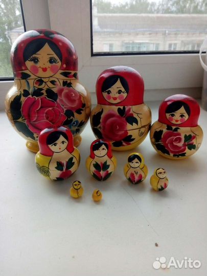 Матрешки деревянные