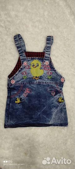 Джинсовый сарафан для девочки