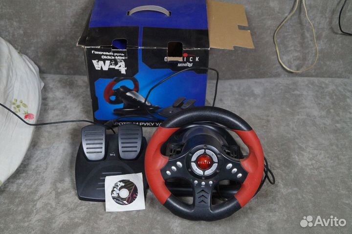 Гоночный руль, игровая приставка