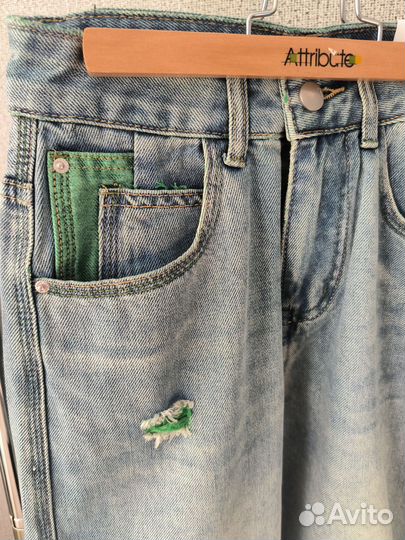 Джинсы женские широкие 46 размер