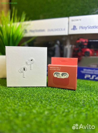 Airpods Pro 2 Gen. с гарантией и стильным чехлом