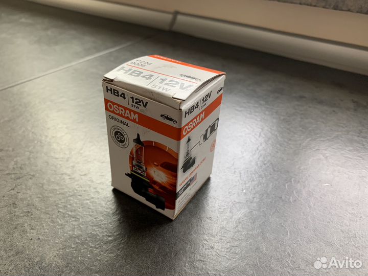 Лампа автомобильная галогенная osram hb4