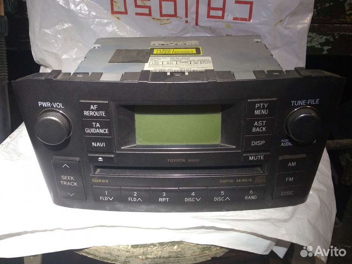Заводская автомагнитола Тойота Авенсис
