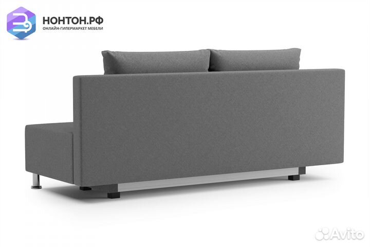 Диван еврокнижка Канна светло-серый