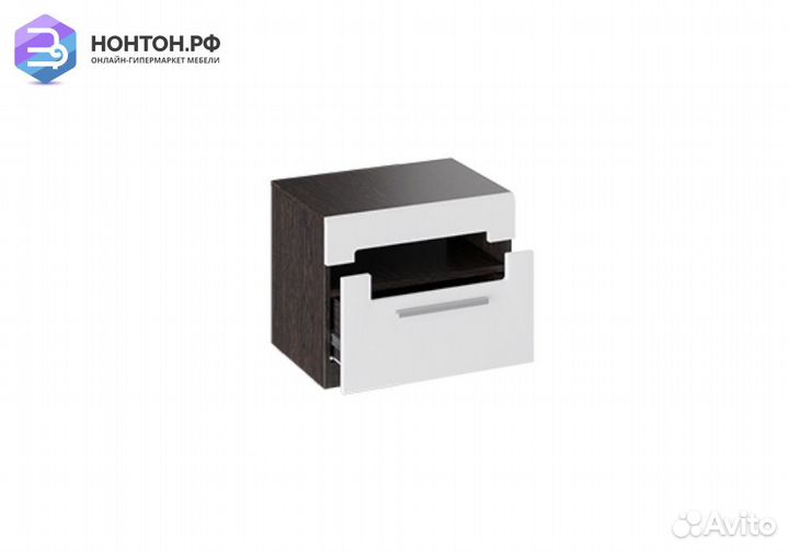 Тумба Фьюжн белый глянец / венге линум