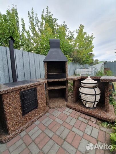 Модульный комплекс барбекю,печь под казан,гриль