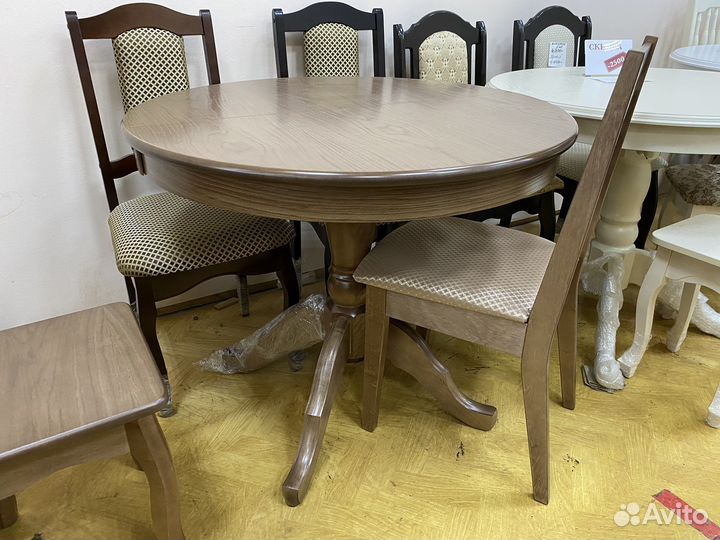 Стол массив «Круглый» раздвижной