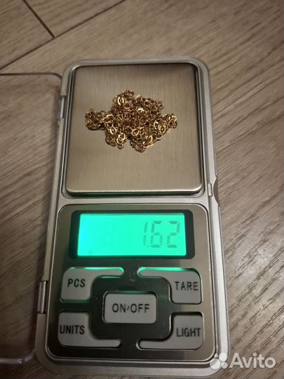 Золотая цепь якорная 585 проба