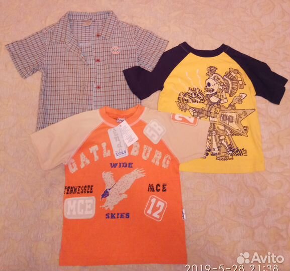 Футболки рубашка куртка р. 86