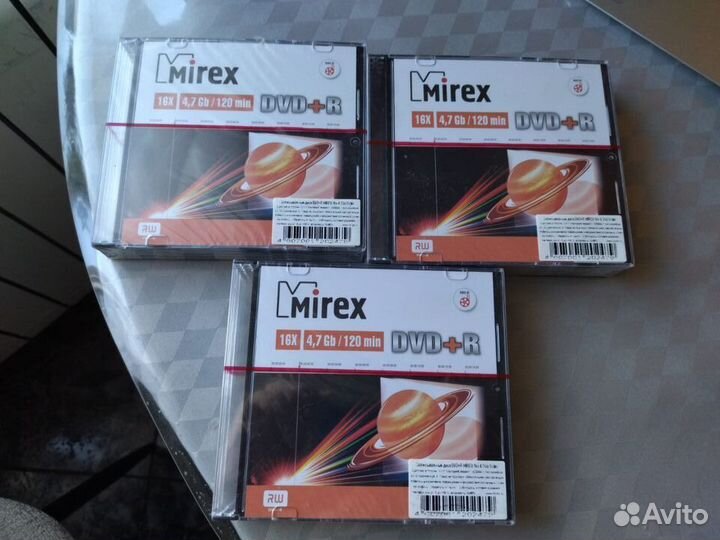 Диски (болванки) mirex DVD+R 20 дисков