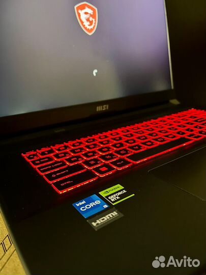 Новый игровой ноутбук msi rtx 2050/6 ядер i5-11