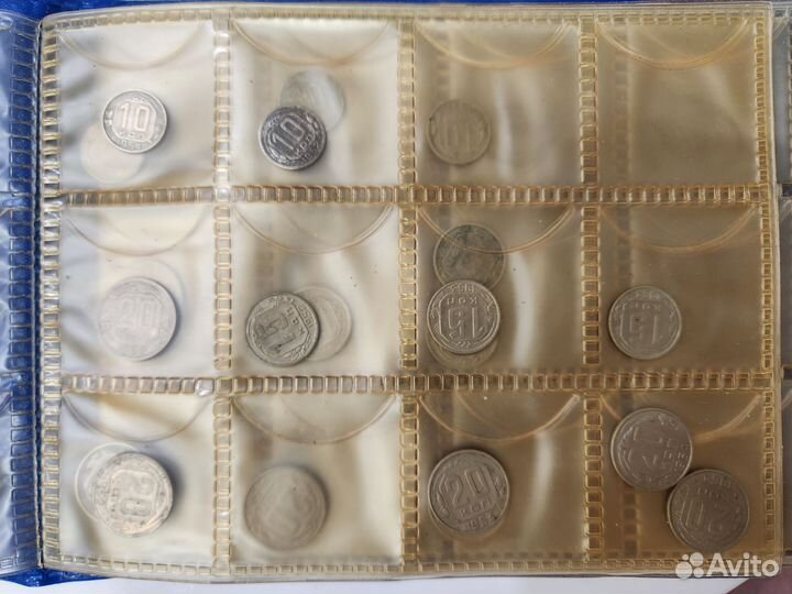 Монеты СССР копейки 10 15 20