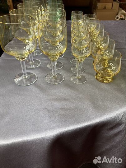 Рюмка, бокалы цветное стекло СССР