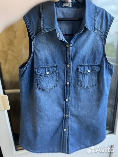 Рубашка джинсовая женская