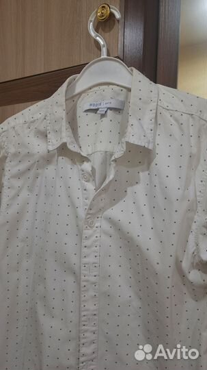 Рубашка на рост 158, с мелким рисунком