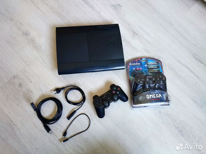 Прошитая Sony PS3 Super Slim 500gb с играми