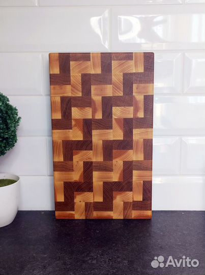 Доска разделочная торцевая (Зигзаги)