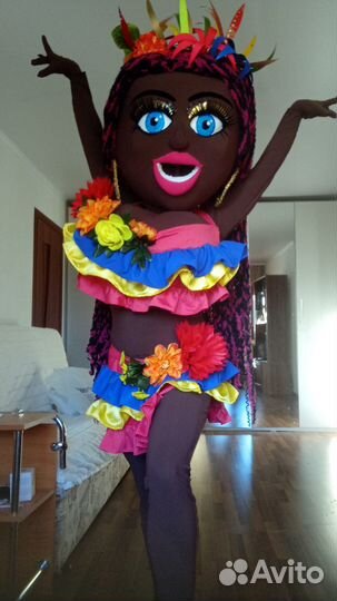 Кукла мулатка большой размер