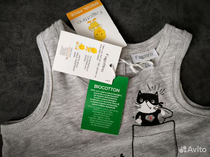 Новый комплект (шорты и майка) OVS 74