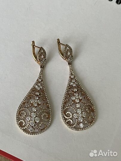 Серебряные серьги СССР