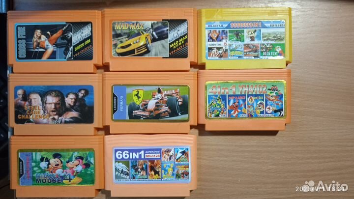 Катриджи для dendy и sega