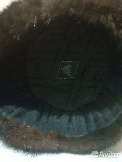 Норковая шапка мужская новая