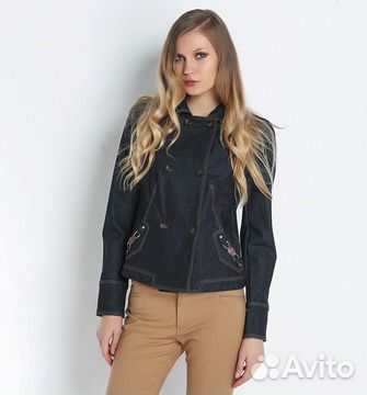 Новая летняя джинсовая куртка Trussardi оригинал